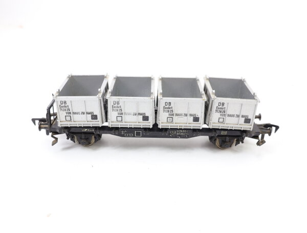 Fleischmann H0 5230 Güterwagen Behältertragwagen "von Haus zu Haus" 015204 DB