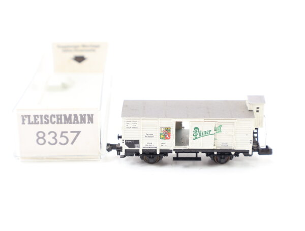 Fleischmann N 8357 Güterwagen Bierwagen "Pilsner Urquell" 598 993 DRG / OVP