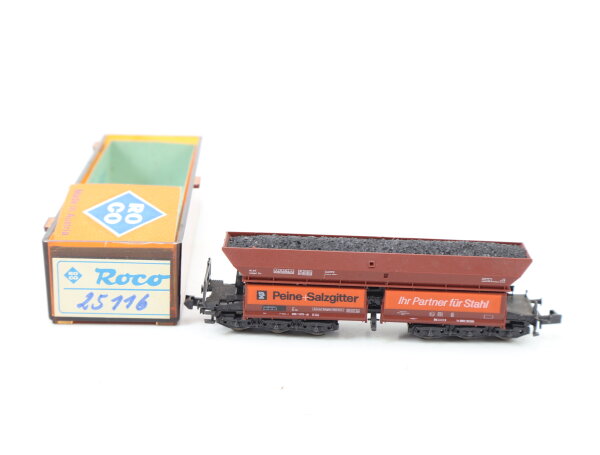 Roco N 02365A Güterwagen Selbstentladewagen m. Kohle Ladung 066 1 075-1 DB