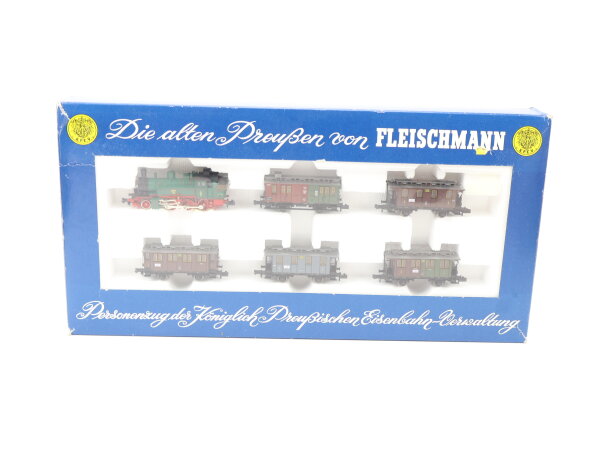 Fleischmann N 7882 Zugset 6-tlg. "Bummelzug nach Bitterfeld" K.P.E.V. / OVP