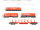 Märklin H0 46220 Güterwagen-Set 4-tlg. u.a. Rungenwagen "DB Cargo" / NEM MHI OVP