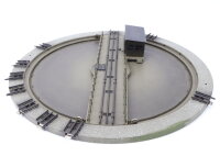 Märklin H0 7186 elektrische Drehscheibe mit Stellpult für M-Gleis / Blech OVP