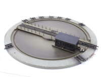 Märklin H0 7186 elektrische Drehscheibe mit Stellpult für M-Gleis / Blech OVP