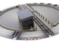 Märklin H0 7186 elektrische Drehscheibe mit Stellpult für M-Gleis / Blech OVP
