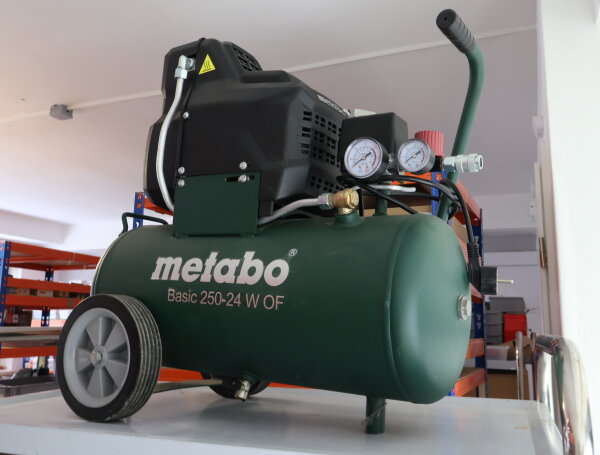 Metabo Basic 250-24 W OF Druckluft-Kompressor 220l/min 24 Liter ölfrei