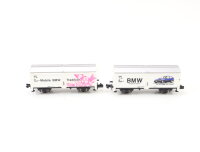 Minitrix N 13859 Güterwagen Hubschiebedachwagen Set "BMW"