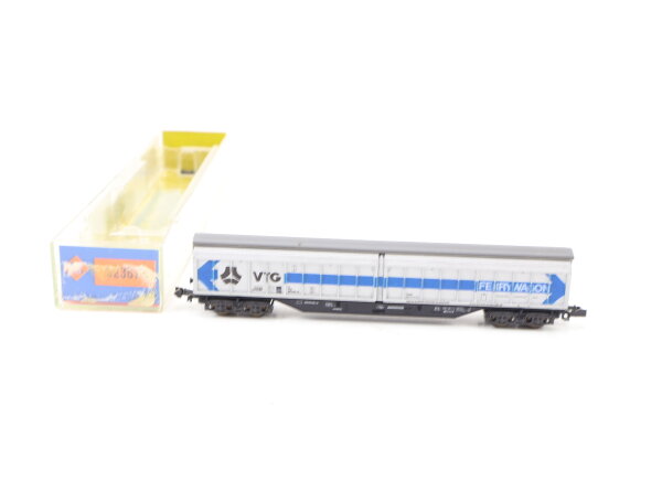 Roco N 02367A Güterwagen Schiebewandwagen "VTG" DB silber