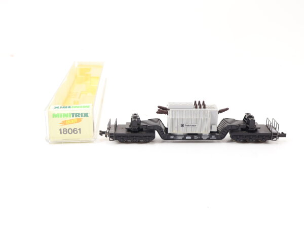 Minitrix N 18061 Güterwagen Tiefladewagen Trafo Union DB