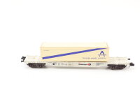Fleischmann N 8246 Güterwagen Containertragwagen "Thyssen"