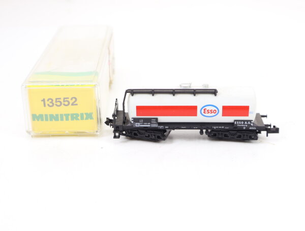 Minitrix N 13552 Güterwagen Kesselwagen Esso 007 1 600-9 DB
