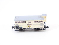 Minitrix N 13801 Güterwagen Bierwagen "Zum Thomasbräu" K.Bay.Sts.B. / NEM