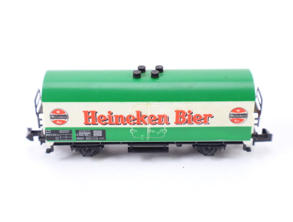 Minitrix N 3223 Güterwagen Bierwagen Kühlwagen "Heineken Bier" NS
