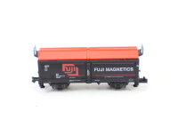 Minitrix N Güterwagen Hubschiebedachwagen "Fuji Magnetics" 583 4 996-6 DB / NEM