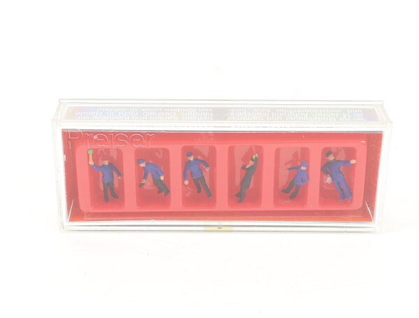 Preiser N 79010 Figuren-Set 6-tlg. Bahnpersonal 1:160