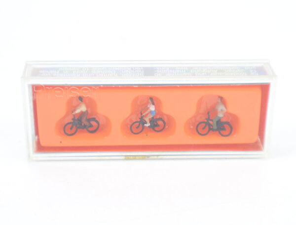 Preiser N 79089 Figuren-Set 3-tlg. Radfahrer 1:160
