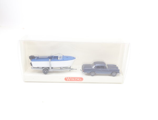 Wiking H0 894 39 30 Modellauto Klassischer PKW mit Motorboot 1:87