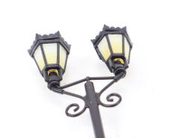 Viessmann H0 60731 Beleuchtung Leuchte Lampe Parklaterne zweiflammig, schwarz