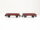 2x Märklin H0 4503 offener Güterwagen Niederbordwagen 464 637 X05 braun DB