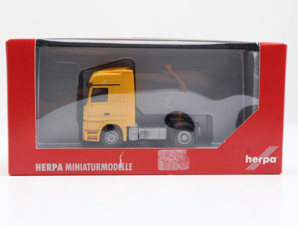 Herpa H0 148795 Modellauto LKW Zugmaschine MB Actros LH ZM Gelb 1:87