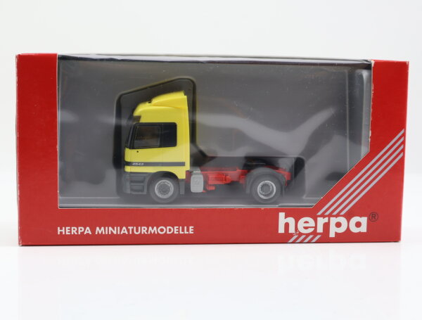 Herpa H0 Modellauto LKW Zugmaschine MB Actros P´MP1 L Zugmaschiene Gelb 1:87