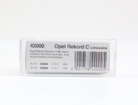 Busch H0 42000 Modellauto Opel Rekord C Limousine Cremeweiß 1:87 OVP