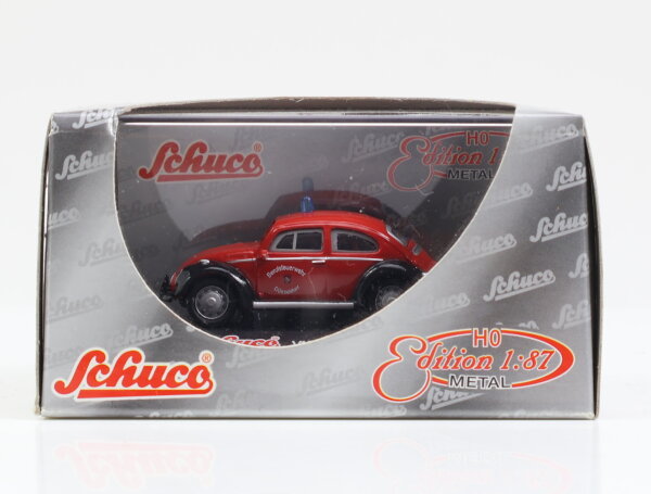 Schuco H0 25032 Modellauto PKW Volkswagen VW Käfer Feuerwehr Düsseldorf 1:87 OVP