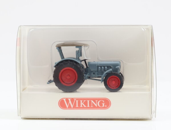 Wiking H0 871 01 29 Modellauto Traktor Eicher-Königstiger Blau 1:87