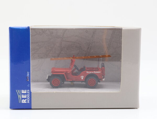 Ree Modeles H0 CB 090 Modellauto Jeep Feuerwehr Ville deDamery 1:87 OVP