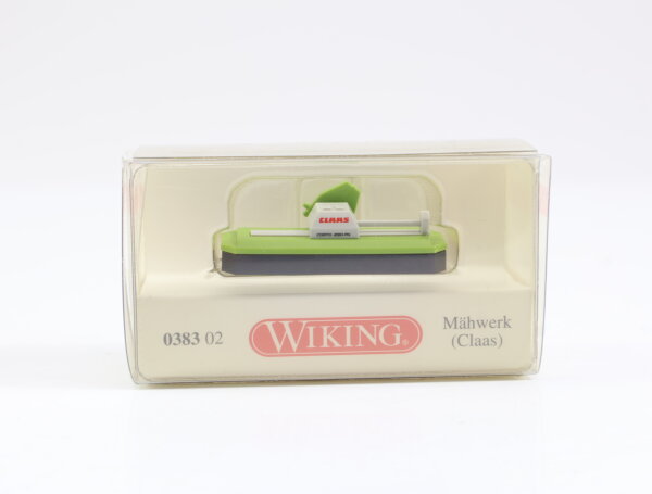 Wiking H0 0383 02 Modellauto Claas Mähwerk Grün Weiß 1:87
