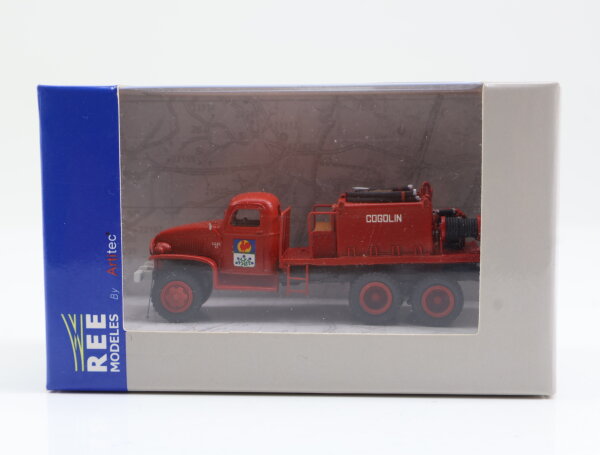 Ree Modeles H0 CB 080 Modellauto GMC Pompiers / Feuerwehr (Frankreich) LKW OVP