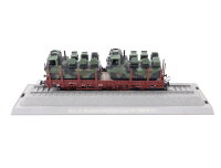 Roco minitanks H0 884 Güterwagen Rungenwagen mit...