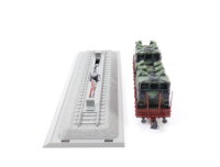 Roco minitanks H0 884 Güterwagen Rungenwagen mit Minenwerfer 334 5 985-2 / NEM