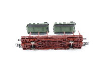 Roco minitanks H0 884 Güterwagen Rungenwagen mit Minenwerfer 334 5 985-2 / NEM