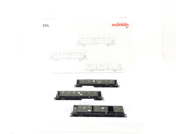 Märklin H0 43137 Personenwagen-Set 3-tlg. Donnerbüchsen-Set DRG / NEM MHI OVP