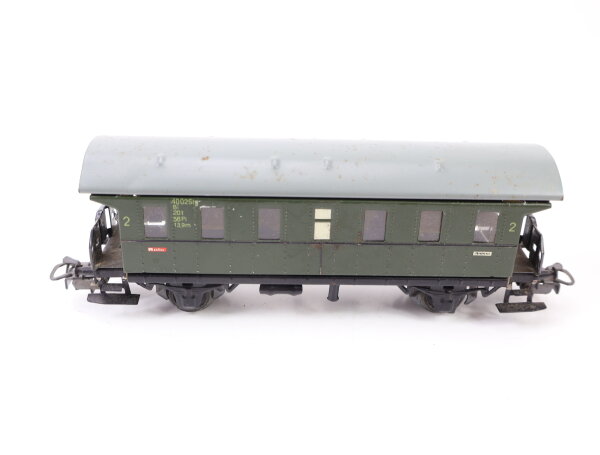 Märklin H0 4002 Personenwagen Donnerbüchse 2. Klasse Bi grün / Blech