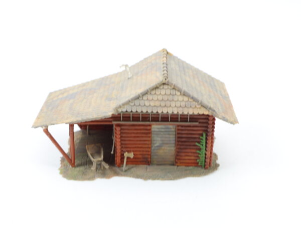 Faller H0 130299 Gebäude Berghütte Holzhaus Blockhaus / gebaut