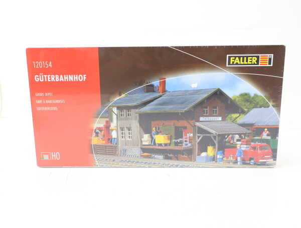 Faller H0 120154 Gebäude-Bausatz Güterbahnhof mit Verladerampe & Vordach OVP