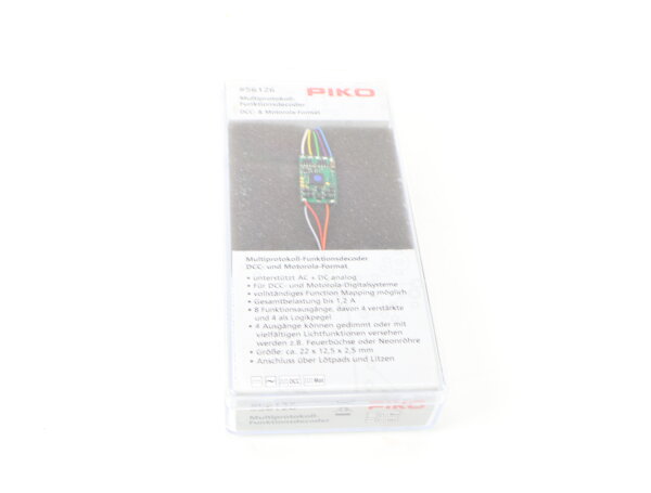 Piko 56126 Multiprotokoll-Funktionsdecoder DCC- & Motorola-Format OVP