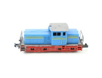 Minitrix N 2066 Diesellok-Werkslok Industrielok Privatbahn blau-rot