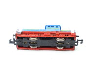 Minitrix N 2066 Diesellok-Werkslok Industrielok Privatbahn blau-rot