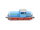 Minitrix N 2066 Diesellok-Werkslok Industrielok Privatbahn blau-rot