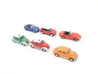 Schuco H0 Modellauto 6x PKW VW Mini BMW Polizei Feuerwehr...