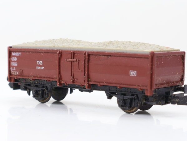 Roco N offener Güterwagen Hochbordwagen mit Ladung 864407 DB