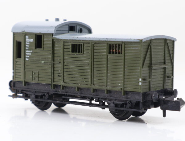 Minitrix N 3254 Güterwagen Gepäckwagen Begleitwagen 122861 DB