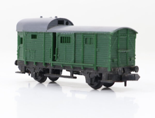 Arnold N 4494 Güterwagen Gepäckwagen Packwagen Bahnhofswagen grün 1:160
