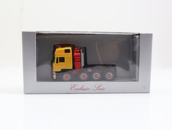 Herpa H0 Modellauto LKW MAN F2000 Evo 4 achs Schwerlast-Zugmaschiene 1:89 / OVP