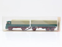Wiking H0 24477 Modellauto LKW Büssing LU 7 Lastzug Blau 1:87