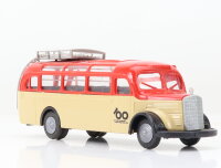 Praline H0  Modellauto Mercedes Benz Reisebus O 3500 "100 Jahre Auromobil"