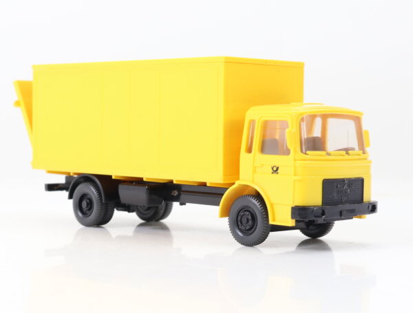 Wiking H0 18552 Modellauto LKW MAN Post Koffer gelb 1:87