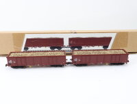 Roco 39718/39719 Güterwagen-Set Hochbordwagen +...